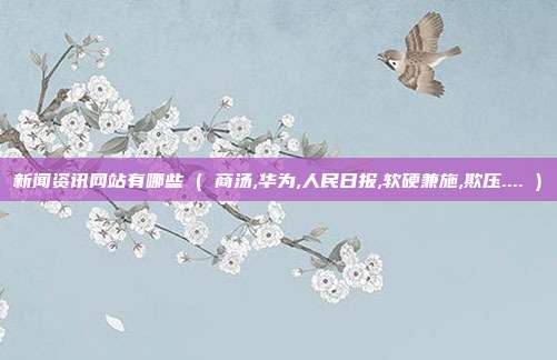 新闻资讯网站有哪些 ( 商汤,华为,人民日报,软硬兼施,欺压.... )