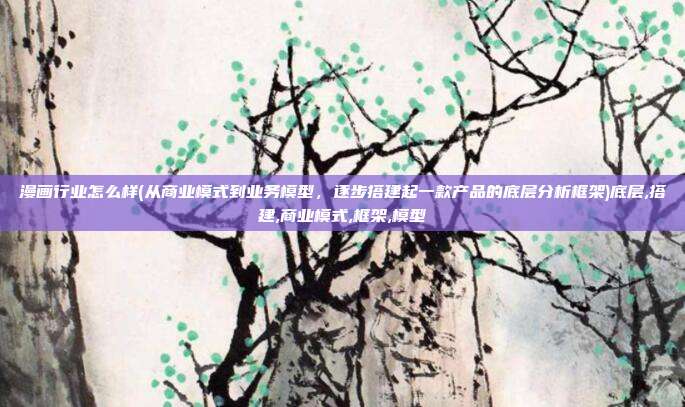 漫画行业怎么样(从商业模式到业务模型，逐步搭建起一款产品的底层分析框架)底层,搭建,商业模式,框架,模型