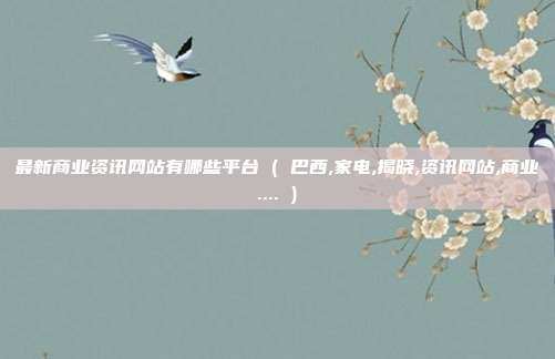 最新商业资讯网站有哪些平台 ( 巴西,家电,揭晓,资讯网站,商业.... )