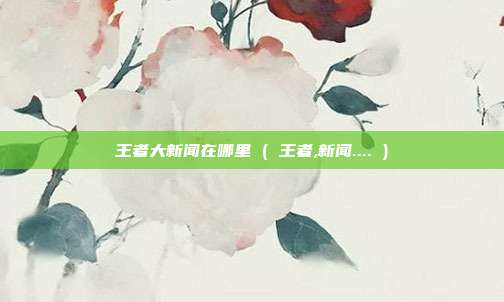 王者大新闻在哪里 ( 王者,新闻.... )
