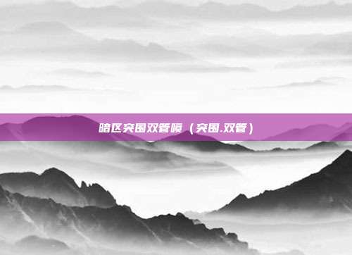 暗区突围双管喷（突围.双管）