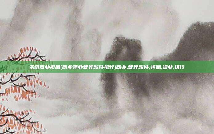 资讯商业视角(商业物业管理软件排行)商业,管理软件,视角,物业,排行