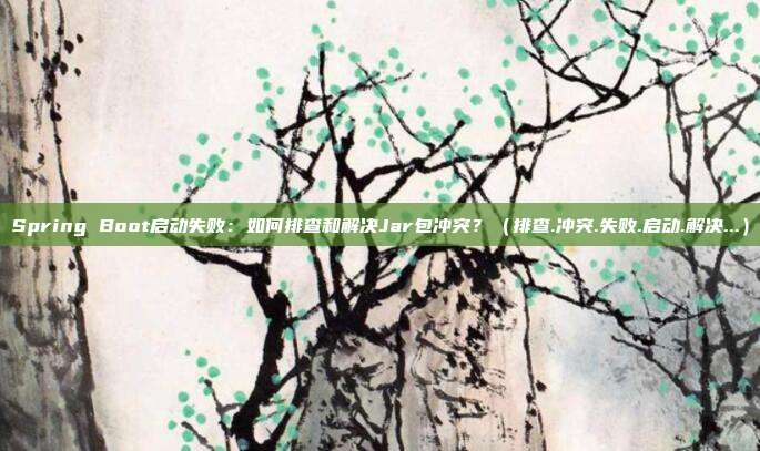 Spring Boot启动失败：如何排查和解决Jar包冲突？（排查.冲突.失败.启动.解决...）