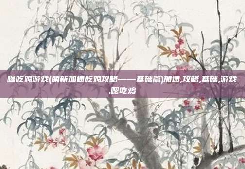 嗯吃鸡游戏(萌新加速吃鸡攻略——基础篇)加速,攻略,基础,游戏,嗯吃鸡