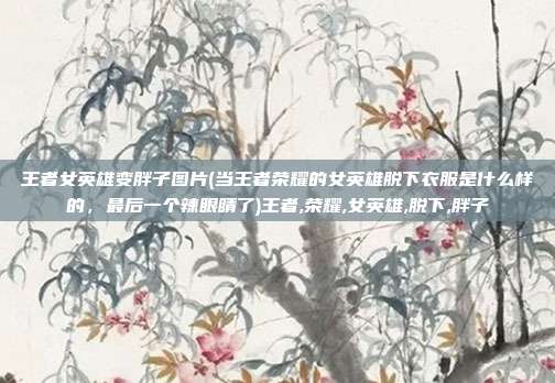 王者女英雄变胖子图片(当王者荣耀的女英雄脱下衣服是什么样的，最后一个辣眼睛了)王者,荣耀,女英雄,脱下,胖子