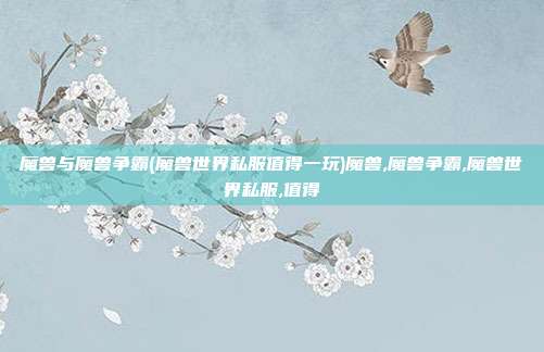 魔兽与魔兽争霸(魔兽世界私服值得一玩)魔兽,魔兽争霸,魔兽世界私服,值得