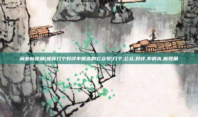商业新视角(推荐几个好评率很高的公众号)几个,公众,好评,率很高,新视角