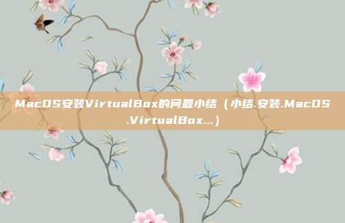 MacOS安装VirtualBox的问题小结（小结.安装.MacOS.VirtualBox...）