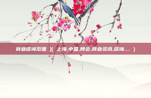 商业咨询范围 )( 上海,中国,博会,商业资讯,咨询.... )