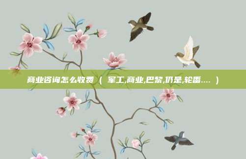 商业咨询怎么收费 ( 军工,商业,巴黎,仍是,轮番.... )