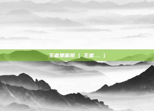 王者里面凯 ( 王者.... )