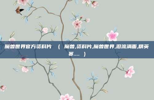 魔兽世界官方资料片 （ 魔兽,资料片,魔兽世界,泪流满面,精英赛.... ）