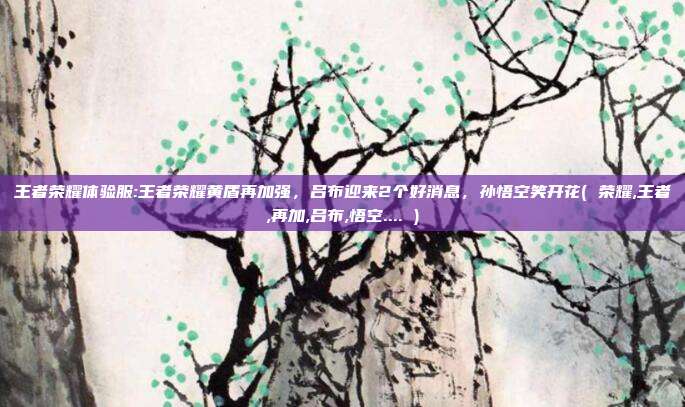 王者荣耀体验服:王者荣耀黄盾再加强，吕布迎来2个好消息，孙悟空笑开花( 荣耀,王者,再加,吕布,悟空.... )