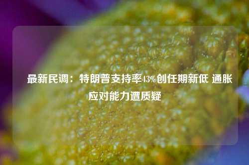 ‌最新民调：特朗普支持率43%创任期新低 通胀应对能力遭质疑