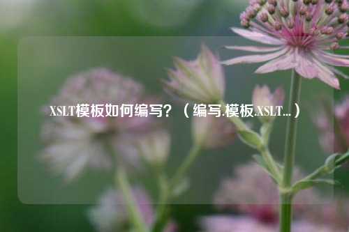 XSLT模板如何编写？（编写.模板.XSLT...）